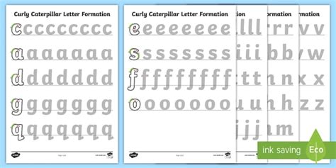 Letter Formation Templates – Handwriting Resource .